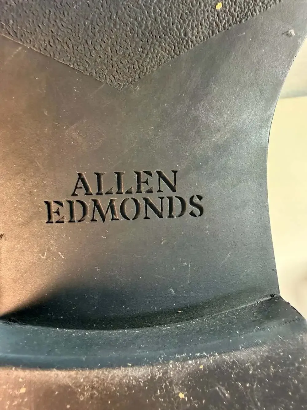 Allen Edmonds 5783 Black Leather Split Toe Derby Shoes Size 10.5 D
